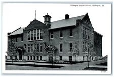 c1930's Gillespie Public School Building Gillespie Illinois IL Vintage Postcard picture