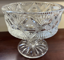 Vintage Pedestal - Candy bowl straight Crystal  4.5
