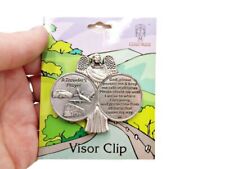 A Traveler's Prayer Medal Guardian Angel Visor Clip Car Accessory 2.25 Inch picture