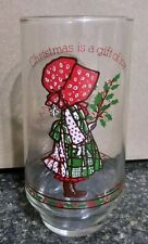 Vintage Holly Hobbie Coca-Cola American Greetings Glass Cup Limited Edition ** picture