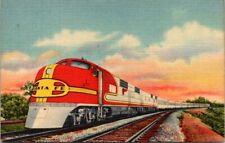 c1940s Santa Fe Super Chief Railroad Train Vintage Postcard picture