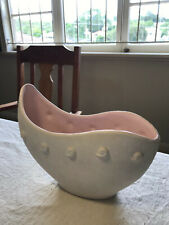 Vintage Australian pottery Raynham textured white and pink vase picture