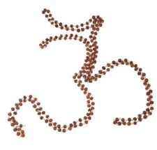 Rudraksha Mala 5 Mukhi Pure Silver Wire 109 Beads For Good Health & Prosperity picture