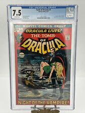 TOMB of DRACULA #1 ~ First Dracula 1972 ~ Neal Adams cover ~ CGC 7.5 OW pages picture