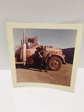 Vitg Kodacolor Print 1961 Photo Southern Pacific Trucking With Man Posing 
