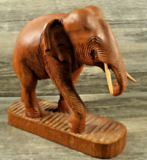 VINTAGE Wooden Elephant Statue 8