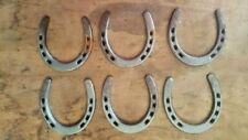 6 Large Lucky Horse Shoe Rustic Cast Iron 4 1/2