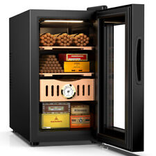 Smart 25L 200 Counts Electric Humidor Cigar Cooler Cooling & Heated Cedar Wood picture