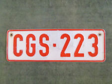 Vintage 1970's Belgium Car License Plate # CGS-223 Pre-EU European Union Antique picture
