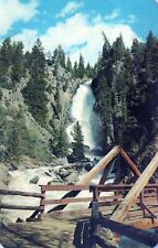 Fish Creek Falls Beauty Spots Steamboat Springs CO Vintage Chrome Post Card picture