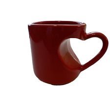 Vintage Ganz Valentines Heart Handle Small Red Coffee Cup Tea Novelty Sweet Gift picture