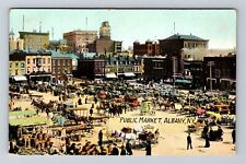 Albany NY-New York, Crowd At Public Market Vintage Souvenir Postcard picture
