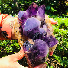 2800g  Natural Rare Violet Amethyst Crystal Cluster Specimen Healing  DH485 picture