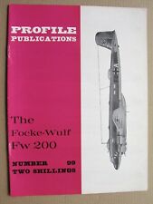 THE FOCKE-WULF Fw 200 Profile Publications No 99 Aircraft Richard Smith 16 pages picture