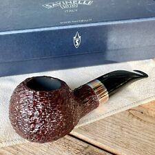 Savinelli Marte Rusticated Author (320 KS) 6mm Filter Tobacco Pipe - NEW picture