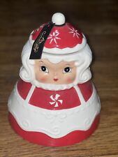 Johanna Parker MRS CLAUS CANISTER Chubby Magenta Carnival Cottage Red Christmas picture