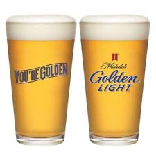 Michelob Golden Light Pint Glass Set - New - Set of 2  picture