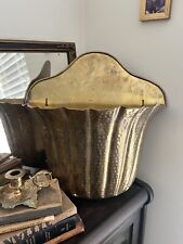 Vintage Brass Large Wall Pocket  picture