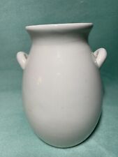 VINTAGE 1950’s-1960's WHITE PORCELAIN PITCHER/JUG, HANDLED, HEAVYWEIGHT, 7” picture