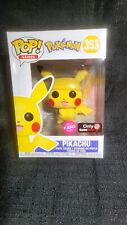 Pikachu (Flocked) #353 Pokemon Gamestop Edition Funko Pop Figure W/ Protecter picture
