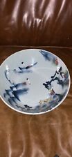 Beautiful design vintage hand-painted blueAsian bowl picture