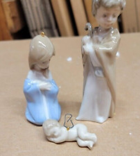Lladro NATIVITY MINI FIGURINES ORNAMENTS HOLY FAMILY Set 3PC picture