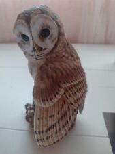 Tawny Owl Figurine from the Majestic Owls of the Night by Maruri 1986 Vintage picture