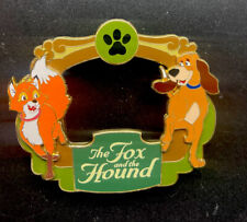 Disney Large Pin Fantasy Fox & The Hound Picture Frame LE /35 Jumbo picture