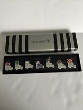 Dept 56 Snow Village Holiday Truck Collectible Pin Set In Box Ultra Rare picture