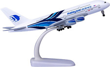 Bswath Model Airplane 1:300 Scale Model Malaysia Airbus 380 Model Plane Metal picture