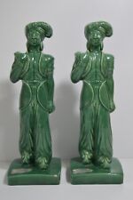 Vintage Gonder Ceramic Arabian Men Figurine Rare Jade Glaze Studio Pottery Ohio picture