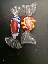 Genuine Murano Hand Blown Art Glass Wrapped Candy 2 Pieces With Stickers Italy picture