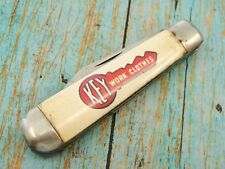 VINTAGE IMPERIAL USA KEY WORK CLOTHES ADVERTISING FOLDING POCKET KNIFE KNIVES AD picture