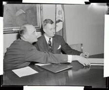 German Affairs Official Meeting with United States Assistant 1955 Photo picture