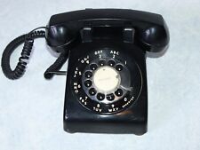 Vintage ITT Rotary Dial Desk Phone Handset Black USA Made picture