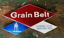 Vintage Grain Belt Beer Sign Foil Over Cardboard Minneapolis  Minnesota Rare picture