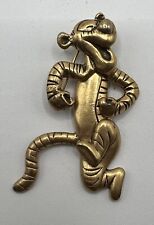 Vintage Disney Tigger Moving/ Dancing Gold Tone Brooch picture