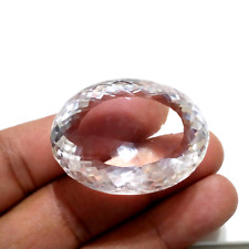Awesome Huge Size Clear Quartz Faceted Oval Shape 175 Carat Loose Gemstone picture