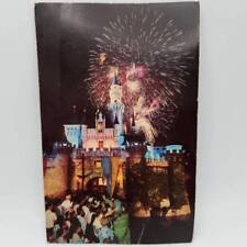 Vintage Disneyland Postcard 1960's Fantasy in the Sky Fireworks Sleeping Beauty  picture