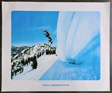 Vintage Poster Pan Am Jets USA Squaw Valley California Series 22 - 1970 Skiing picture