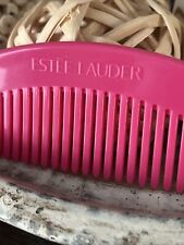 Vintage Estée Lauder Hair Brush Comb Hot Pink Plastic Mint Condition picture