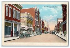 c1920s Main Street Shops And Cars Paris Kentucky KY Unposted Vintage Postcard picture