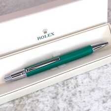 Authentic ROLEX Ballpoint Pen RARE Green & Silver VIP Gift Collectible Item wBox picture