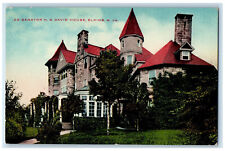 Ex-Senator H.G. Davis' House Garden Scene Elkins West Virginia WV Postcard picture