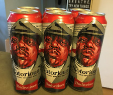 Budweiser Notorious BIG Biggie Can 25oz  Limited Edition + Metrocard picture