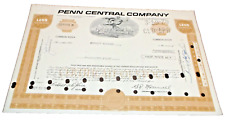 OCTOBER 1976 PENN CENTRAL COMPANY COMMON STOCK CERTIFICATE E picture