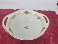 Nippon Morimura Serving Dish Bone China Hand Painted Double Handle Antique Great picture
