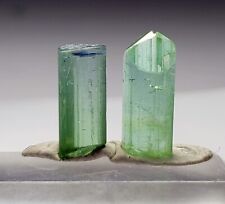 Terminated Apple Green Tourmaline Crystals From Afghanistan. picture