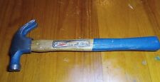 Vintage EASco 7 oz. Claw  HAMMER 08 606 USA  Hickory Handle  Blue picture