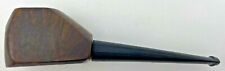 Vintage Imported Briar Root Tobacco Smoking Pipe Flat Bottom Geometric Rustic picture